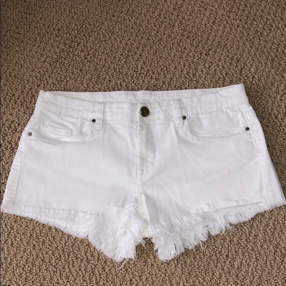 BLANK NYC White Jean Shorts